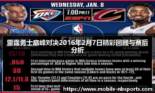 雷霆勇士巅峰对决2016年2月7日精彩回顾与赛后分析